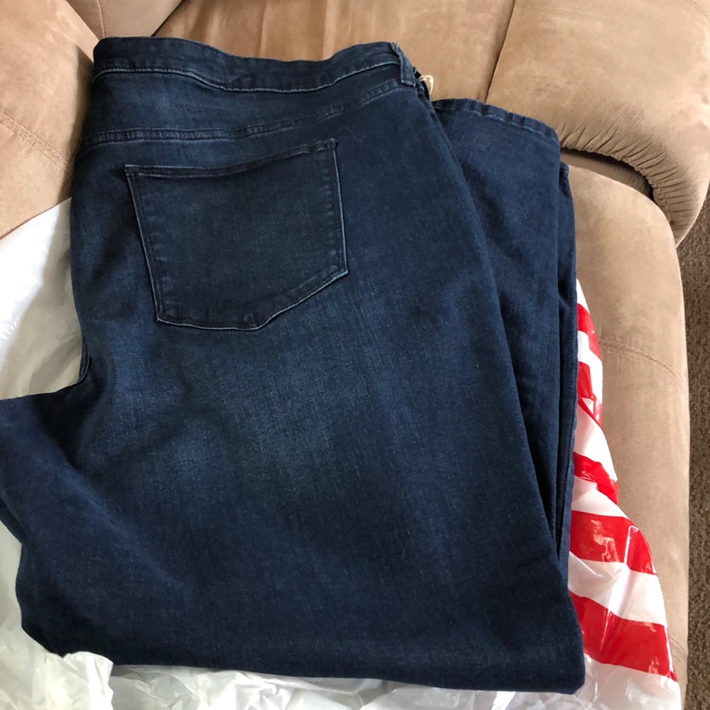 Brand new blue jeans